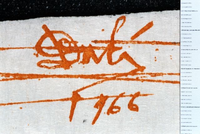 Personaje con manto de armiño