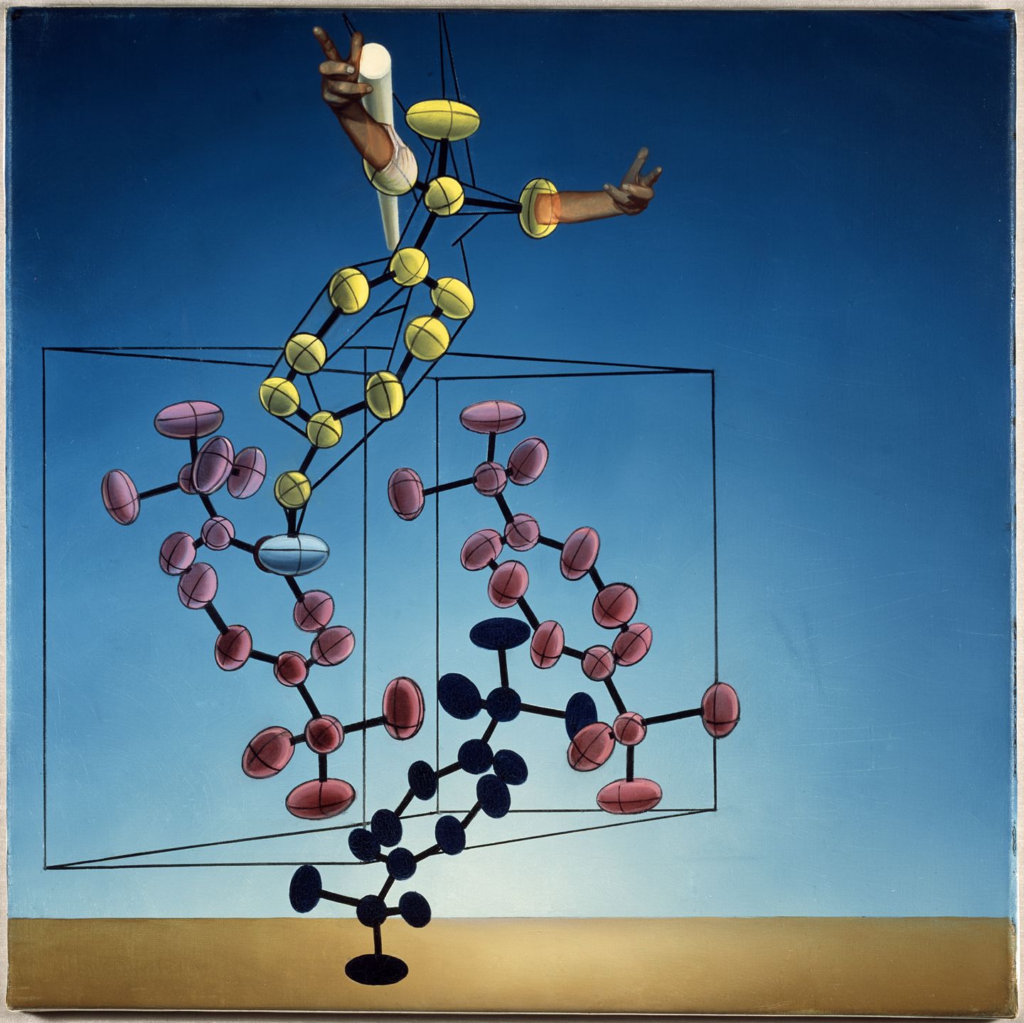 L'estructura de l'ADN. Obra estereoscòpica