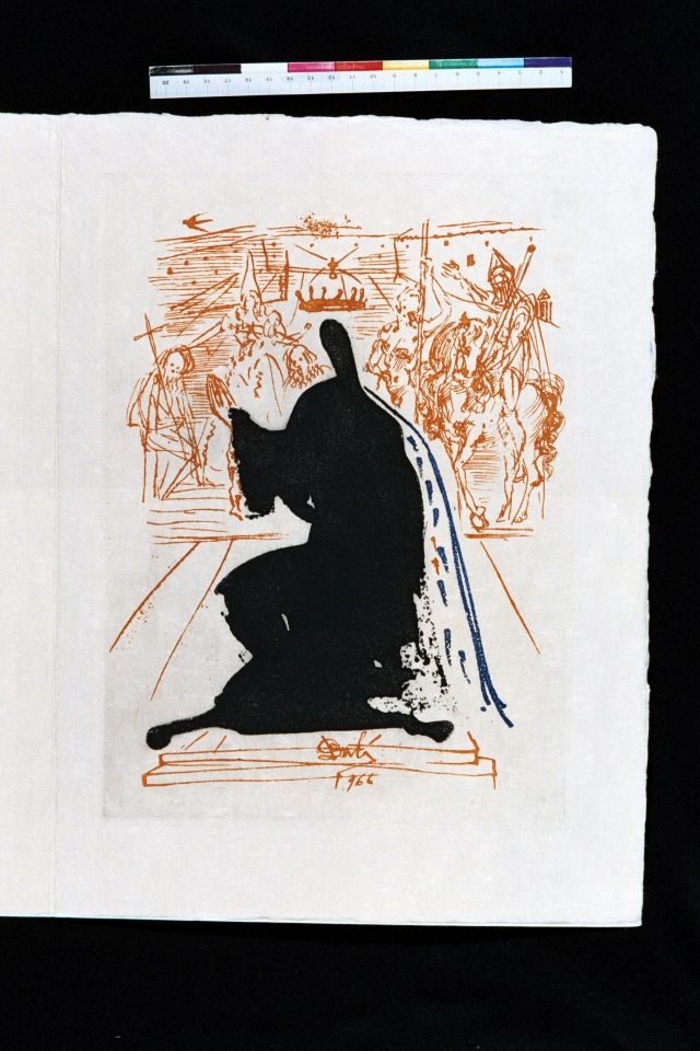 Personaje con manto de armiño