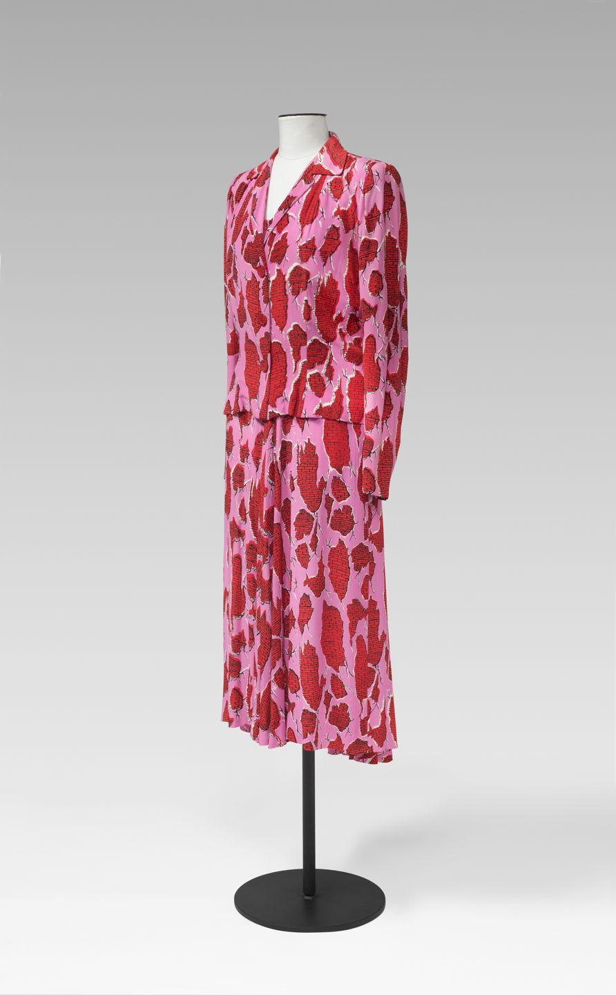 Conjunt de vestit i jaqueta amb estampat 