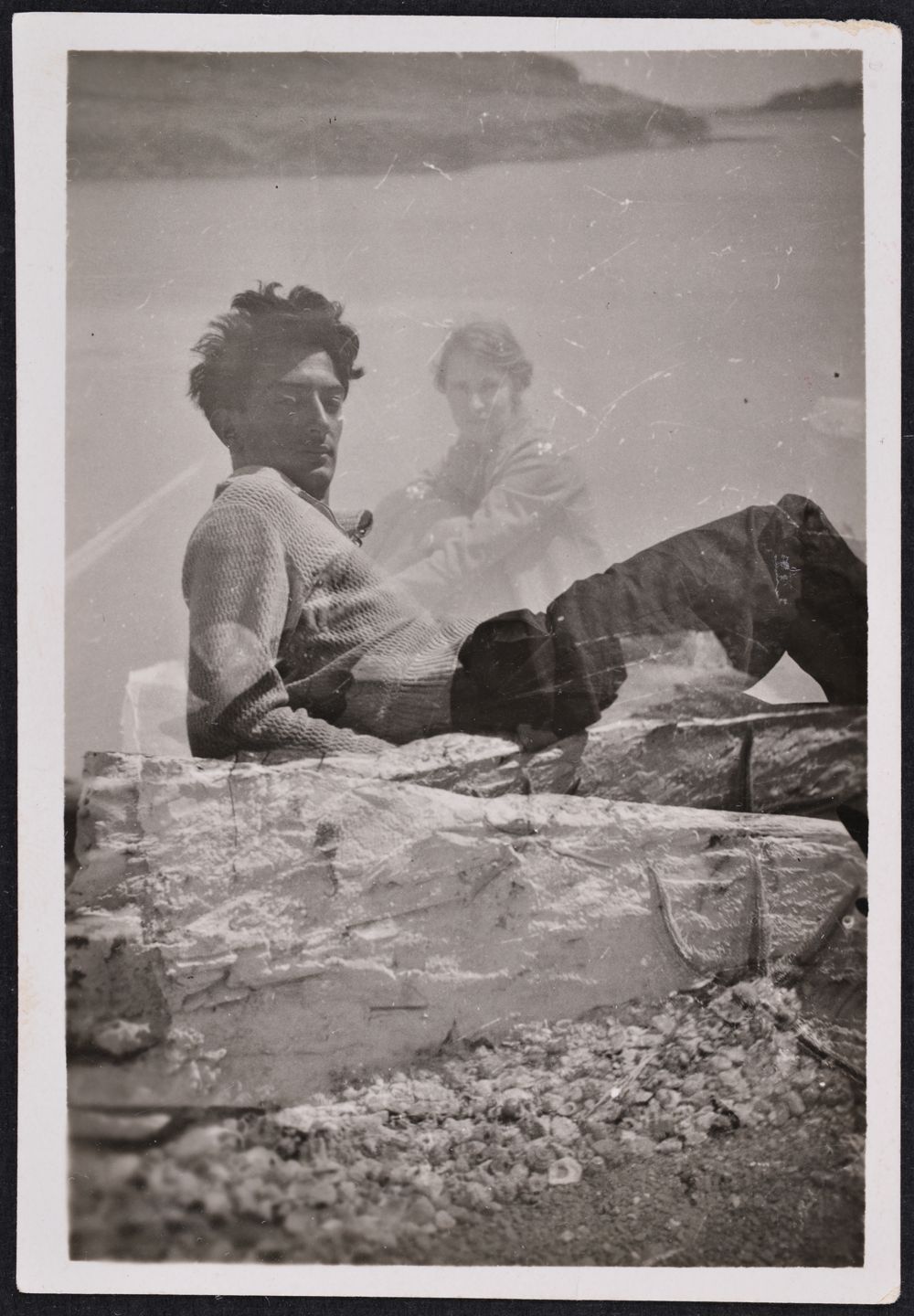 Sobreimpressió de Gala i Salvador Dalí a Portlligat