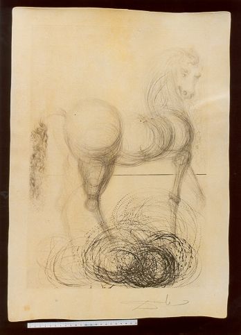 La ville orodante que traverse en silence le cheval aux sabots enveloppés par les dieux ...