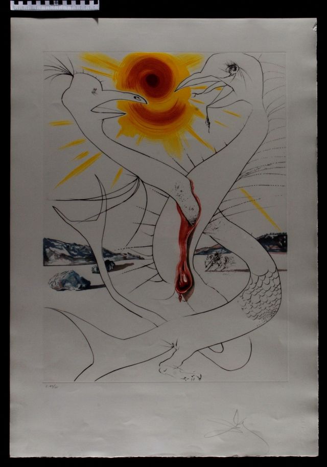 Le caducée de Marsalimenté par la boule de feu de Jupiter